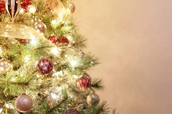 Albero di Natale e bolle — Foto Stock