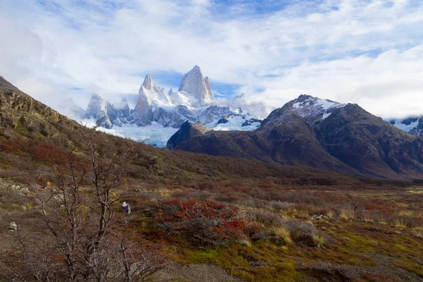 Montaña Fitz Roy Chalten Patagonia Argentina — Foto de Stock