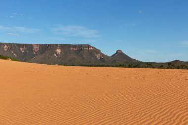 Mateiros City yakınlarındaki Jalapo Eyalet Parkı 'nda kum tepeleri.