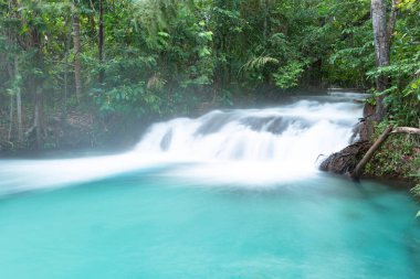 Tocantins Brezilya 'daki Jalapao Eyalet Parkı - Mateiros City yakınlarındaki Cachoeira da Formiga. 