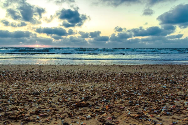 Zonsondergang op zee — Stockfoto