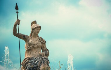 Statue of Venus with a spear clipart