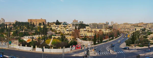 Kudüs. Kenarlık eski ve yeni şehir.