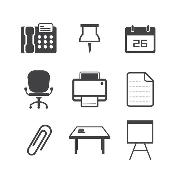 Business & office icons — Stock Vector