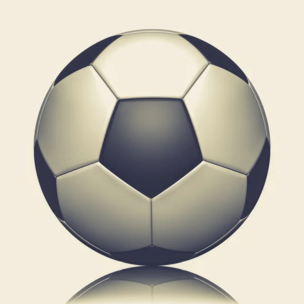 Representación 3d de una pelota de fútbol —  Fotos de Stock