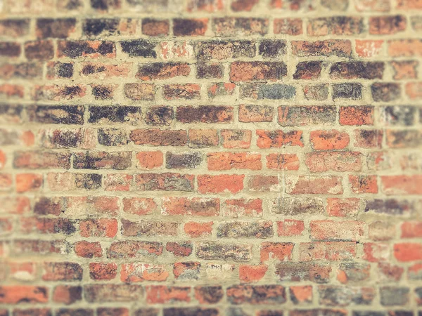 Oude rode grunge bakstenen muur (Vintage filtereffect gebruikt) — Stockfoto