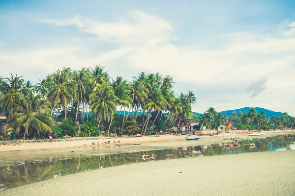 Hindistan cevizi ağacı Tayland Beach — Stok fotoğraf