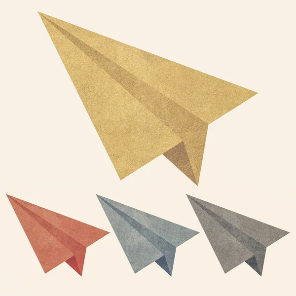 Paper texture,Colorful paper airplanes. Illustration on white ba — Stock Photo, Image