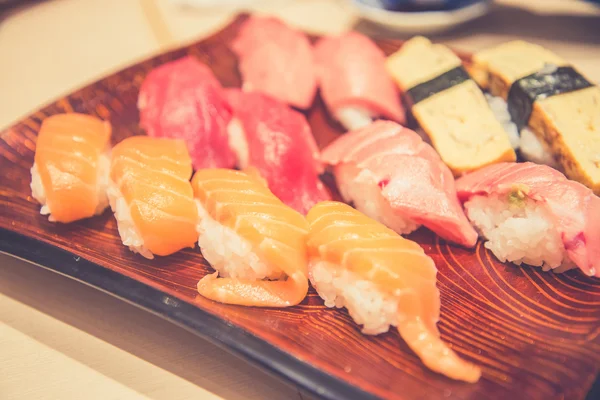 Japanese food,Sushi tasty sushi set — Stock Photo, Image