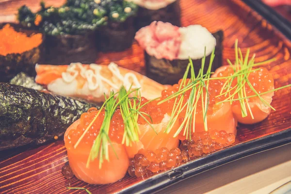 Japanese food,Sushi tasty sushi set — Stock Photo, Image