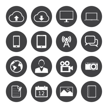 hareket eden telefon simgeleri.