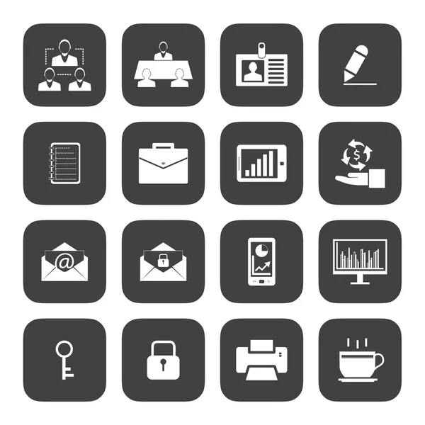 Business and office icons — Stock Vector