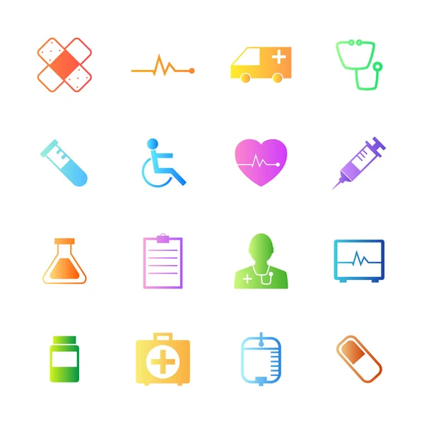 Medical Icons set. — Stock Vector