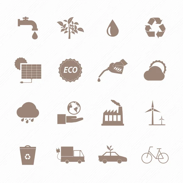 Conjunto de ícones Eco —  Vetores de Stock