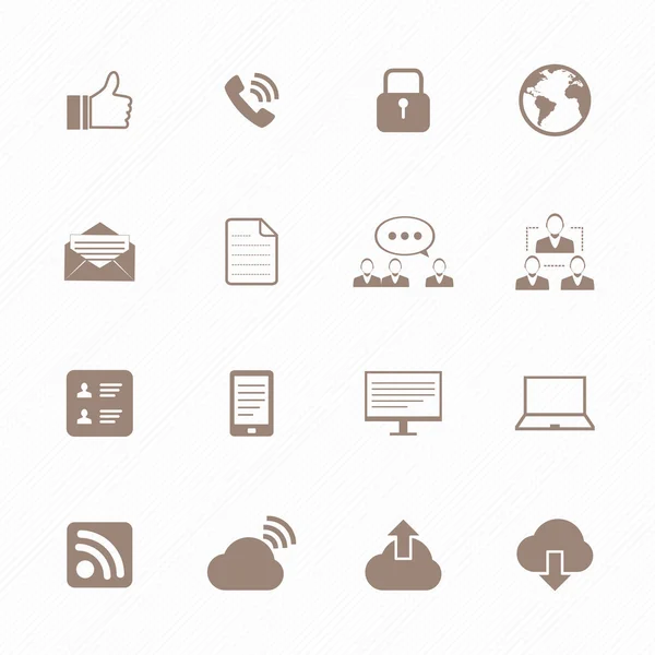 Internet icons set — Stock Vector