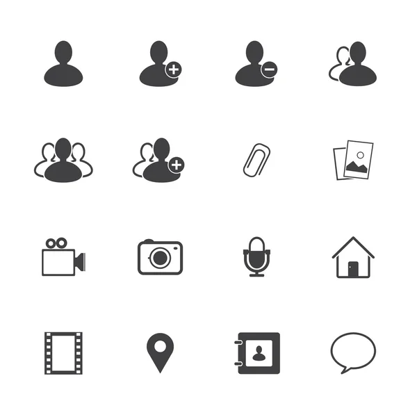 Set di icone di chat — Vettoriale Stock