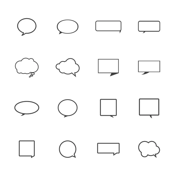 Speech bubble icons — Stock Vector