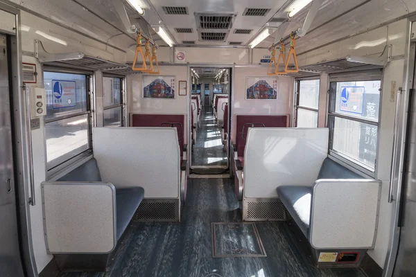 후지큐 통근 기차 인테리어 — 스톡 사진