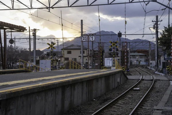 Kawaguchiko Station i Fujikawaguchiko — Stockfoto