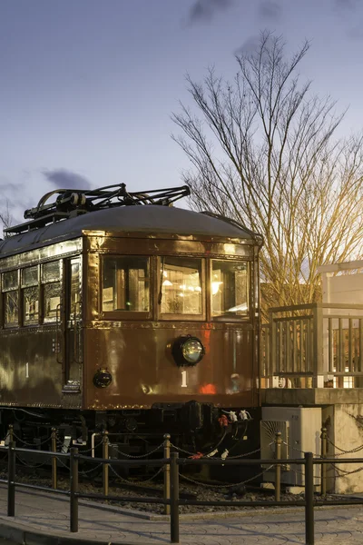 Kawaguchiko station at night — Stockfoto