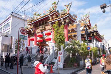 Yokohama'nın chinatown alan