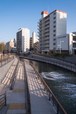sumida kenti东京，日本-2015 年 3 月 28 日: 隅田市前日落，sumida 视图是在东京，日本在 2015 年 3 月 28 日内地部分东北部