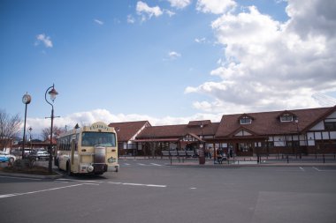 Kawaguchiko istasyonu fuji dağı manzaralı
