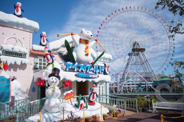 Big wheel at Yokohama's Cosmo clipart