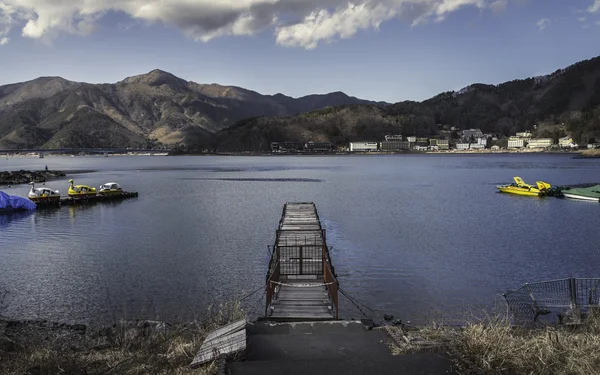 Kawaguchiko lake görünümü — Stok fotoğraf