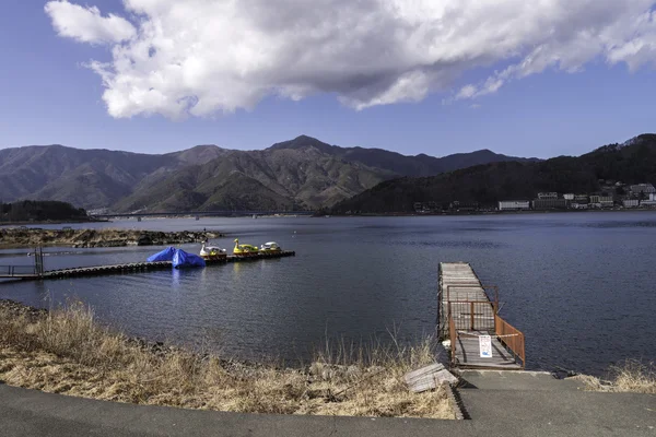 Pohled na jezero kawaguchiko — Stock fotografie