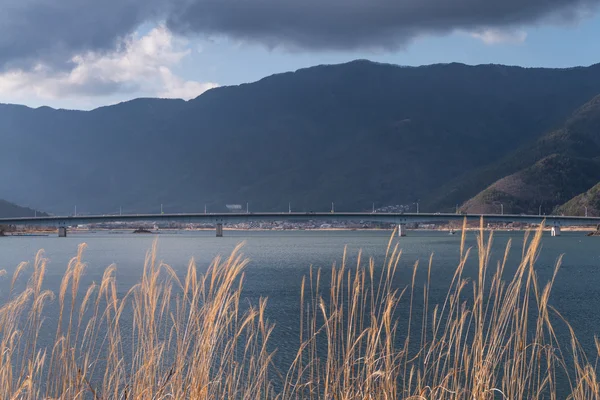 Vista del lago Kawaguchiko —  Fotos de Stock