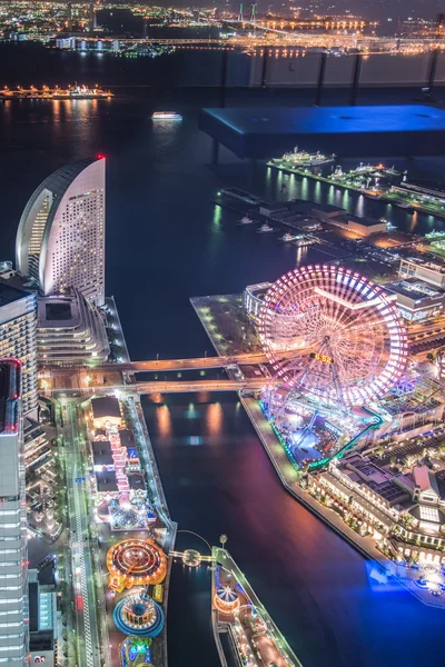 Yokohama stadsbilden på Minatomirai — Stockfoto