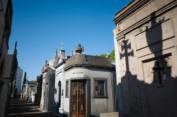 Cmentarz Recoleta Buenos Aires Argentyna — Zdjęcie stockowe