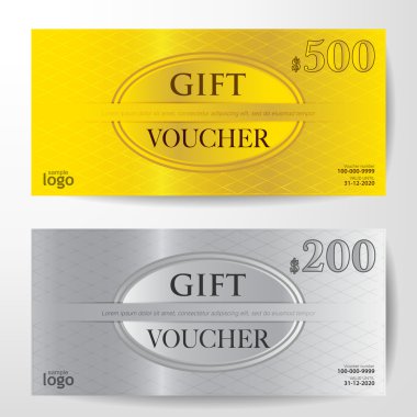 Premium hediye çeki şablonu