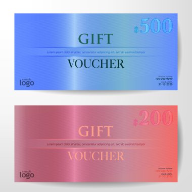 Premium hediye çeki şablonu