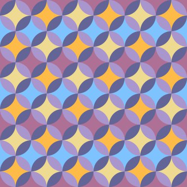 renkli kesintisiz geometrik desen