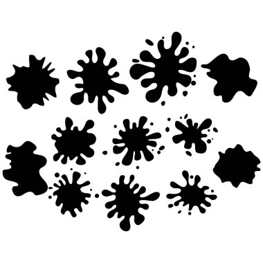 Grafik, bayrak, rozet, etiket, etiket için soyut şekil sıçratma prim vektörü. EPS10