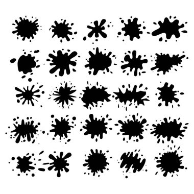 Grafik için soyut şekil sıçratma prim vektörü