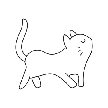 El çizimi karalama hayvani sevimli hayvan çizimi