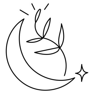 El çizimi karalama botanik bitki kaktüs klipsi sanat çizimi