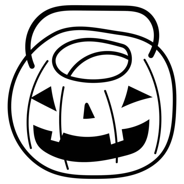 Boho Halloween Doodle Arte Disegnato Mano Autunno Halloween Festival Illustrazione — Vettoriale Stock