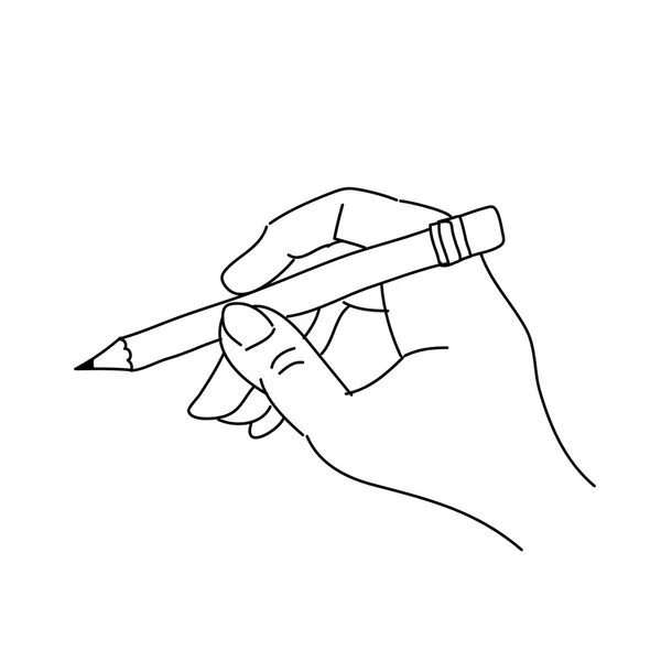 Mano dibujo mano — Vector de stock