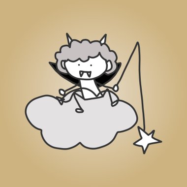 vektör çizim halloween karakter