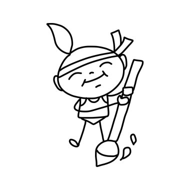 mutlu çocuklar çizim el