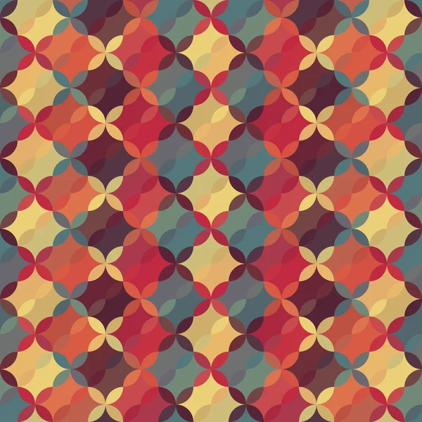 Abstracte retro geometrische patroon — Stockvector