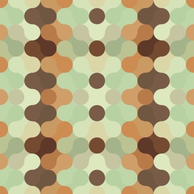 retro soyut geometrik desen