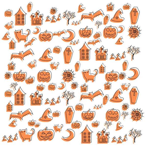 Cartoon halloween doodle element — Stock vektor