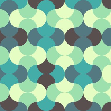 retro soyut geometrik desen