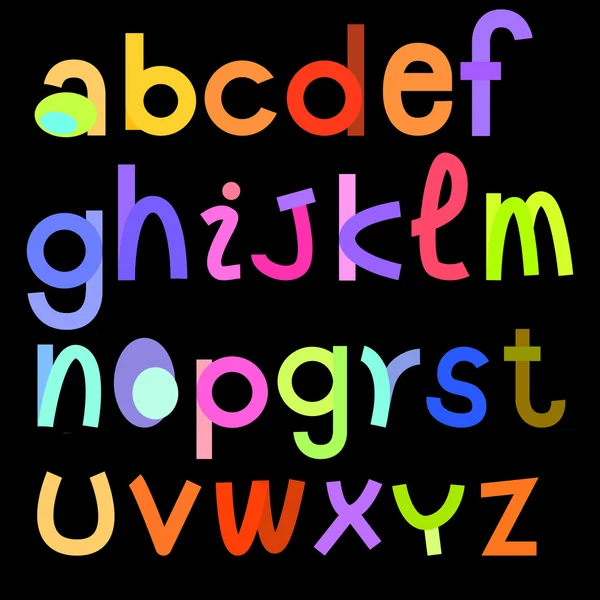 Colorful alphabets illustration for design — Stock Photo, Image