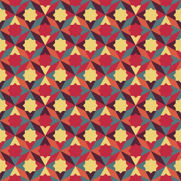 Abstracte retro geometrische patroon — Stockvector